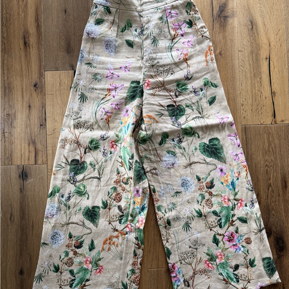 Cara Cara Floral Wide-Leg Pants XS